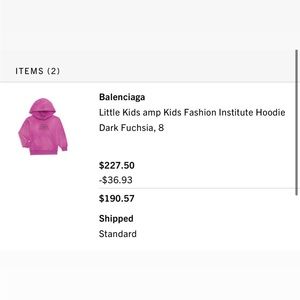 Balenciaga little Girl Hoodie